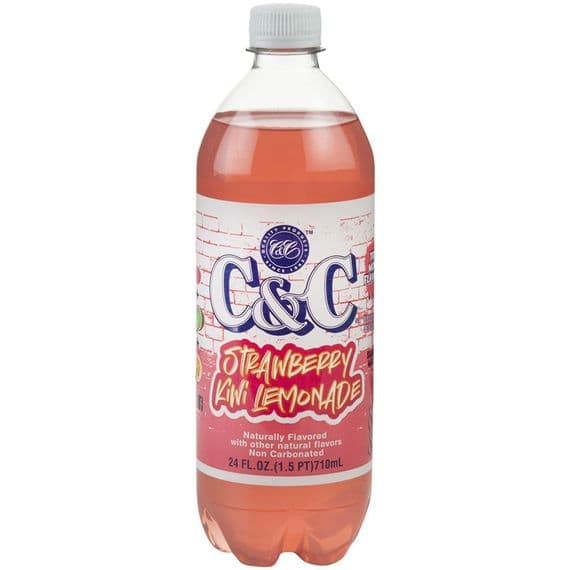 C&C Soda Strawberry Kiwi Lemonade Bottle 710ml (USA)