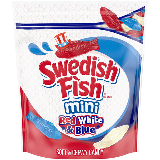 Swedish Fish Mini's - Red, White & Blue
