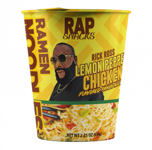 Rap Snacks Lemon Pepper
Chicken Flavored Ramen
Noodles 2.25oz (64g)