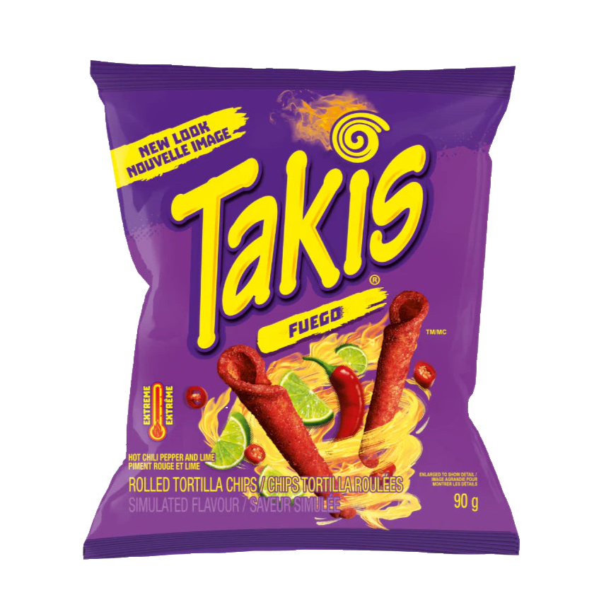 Takis Fuego Rolled Tortilla Corn Chips (92.3g)